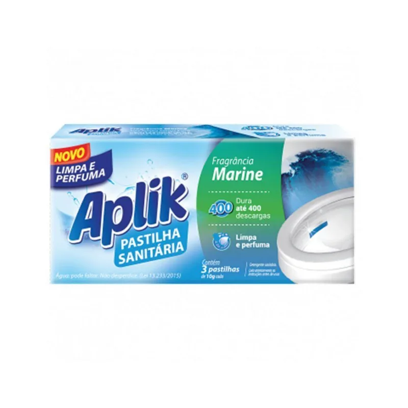 Pastilha Adesiva Sanitária Marine Com 3 Unidades Aplik