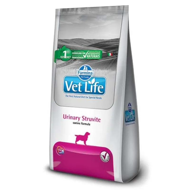 Ração Vet Life Natural Urinary Struvite para Cães Adultos - 10,1Kg