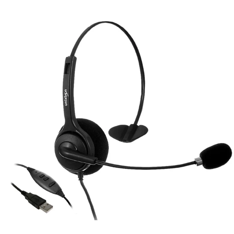 Headset Hd800 Flex Usb Unixtron