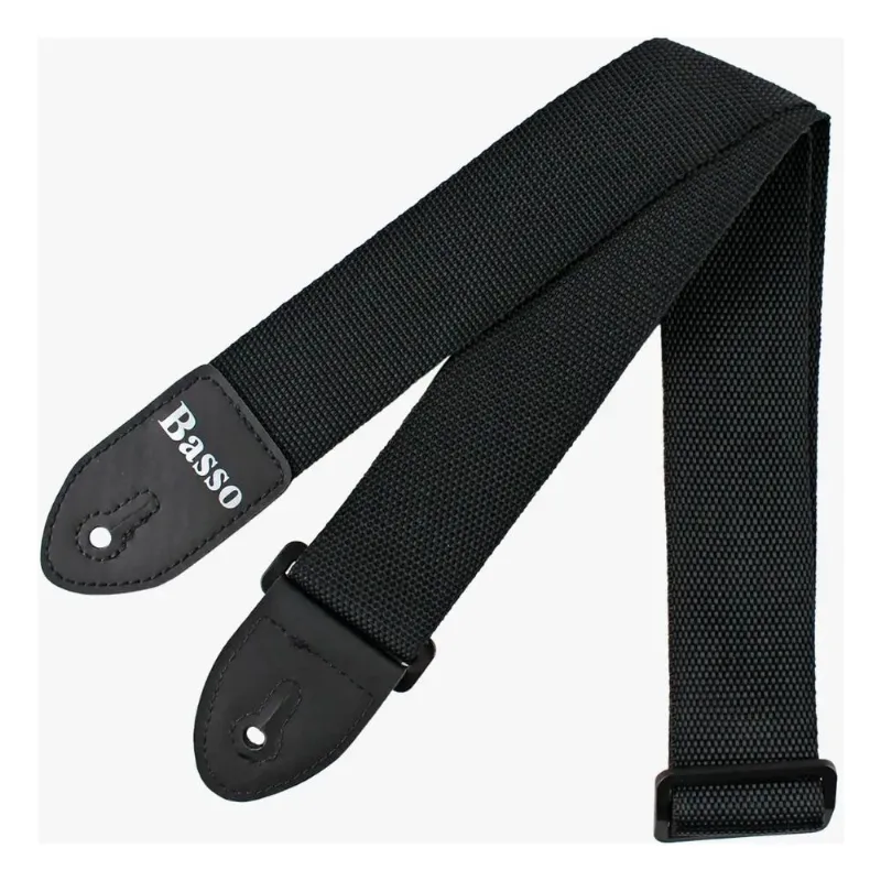 Correia Basso de Nylon NY01 Cor Preta