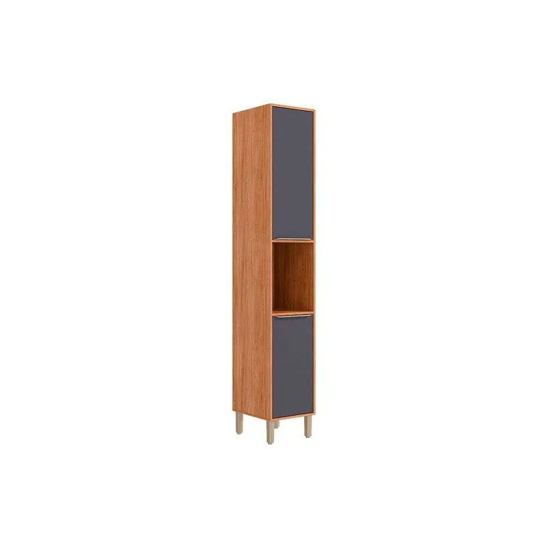 Paneleiro de Cozinha Celeste c/ 2 Portas 37cm Cinamomo/Titanium - MGM
