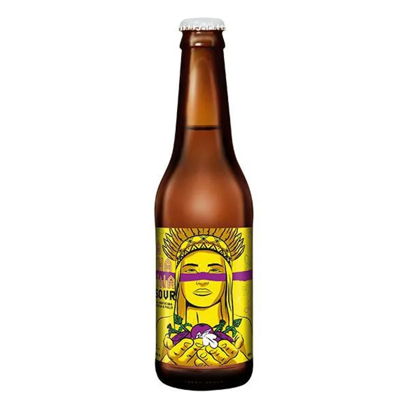 Cerveja Dama Bier Sour Fruit Jabuticaba Com Chá 355 Ml