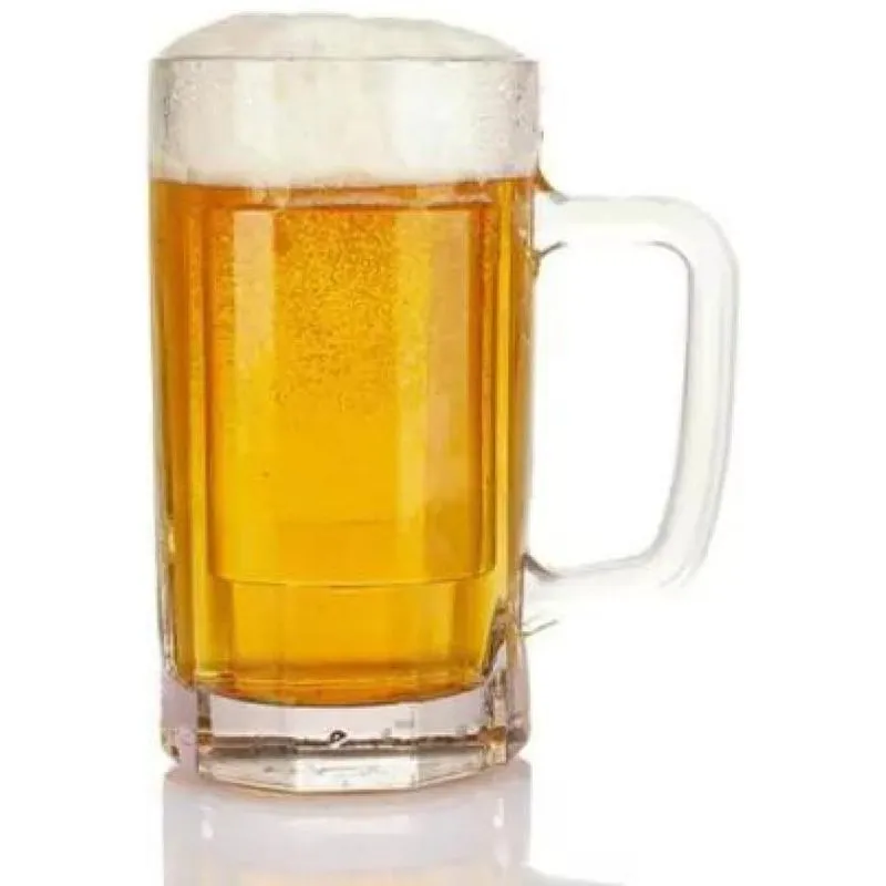 Conjunto 2 Canecas De Chopp Cerveja De Vidro 400ml