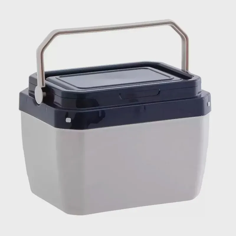 Caixa Térmica 6 Litros com Alça Cinza com Azul Marinho - 997 - Paramount
