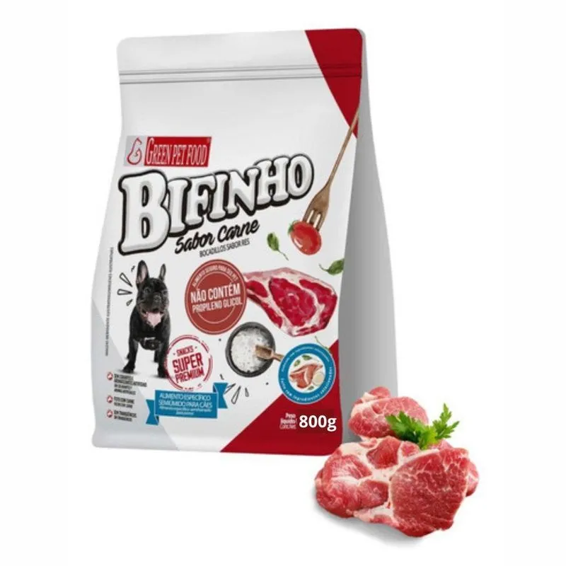 Bifinho Petisco Para Cães Sabor Carne 800G Green Pet Food