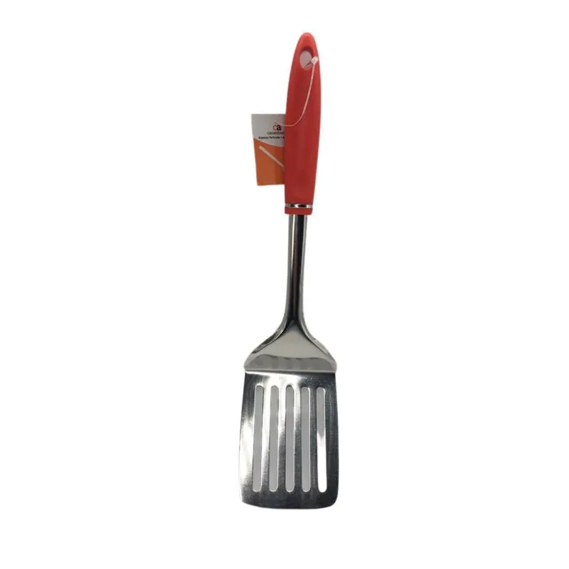 Espatula Inox Vermelha Profissional 34X8Cm Casambiente