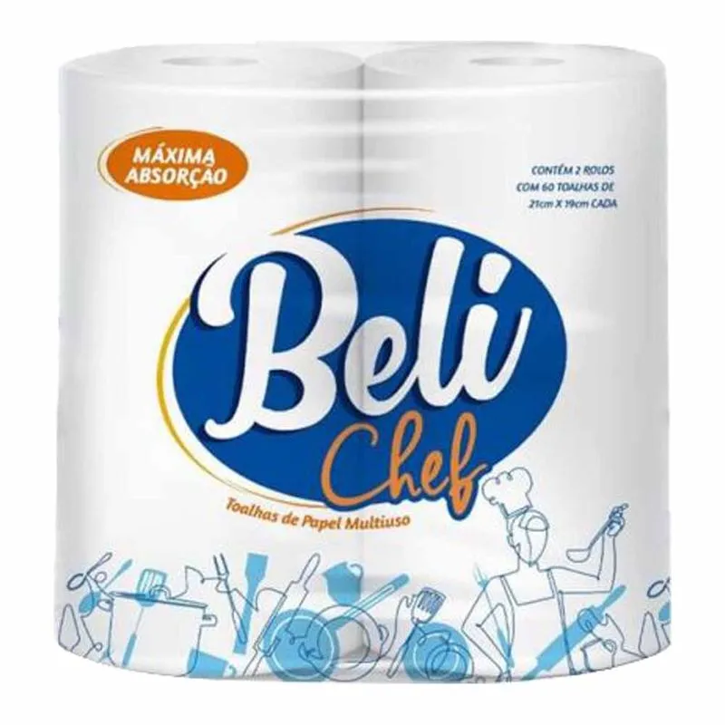 Papel Toalha Branco 60 folhas 5037 Beli chef - 2RL