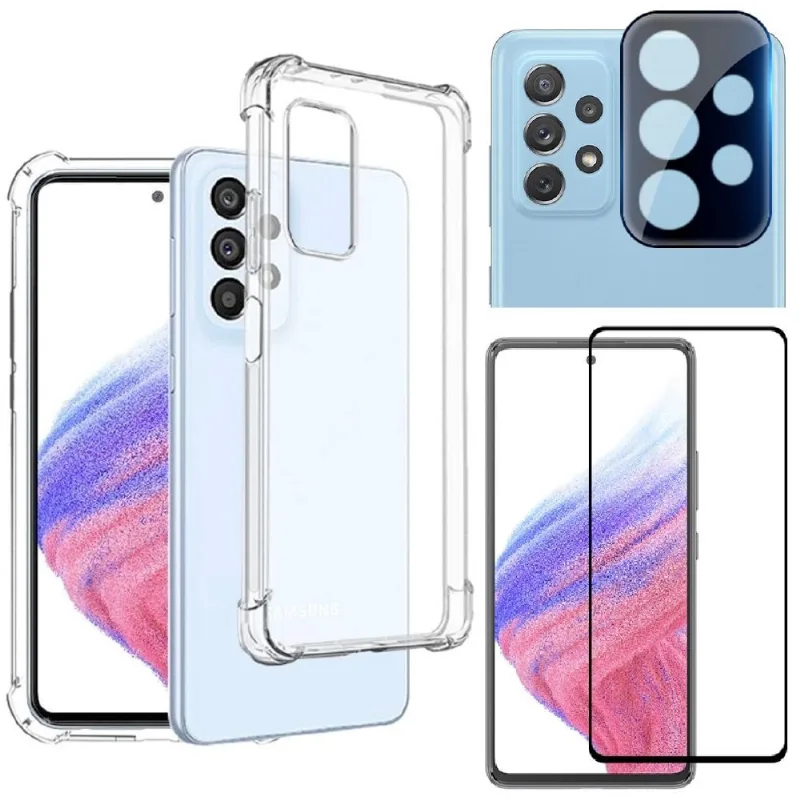 Capinha + Película 3D + Película de Câmera Samsung A53 5G