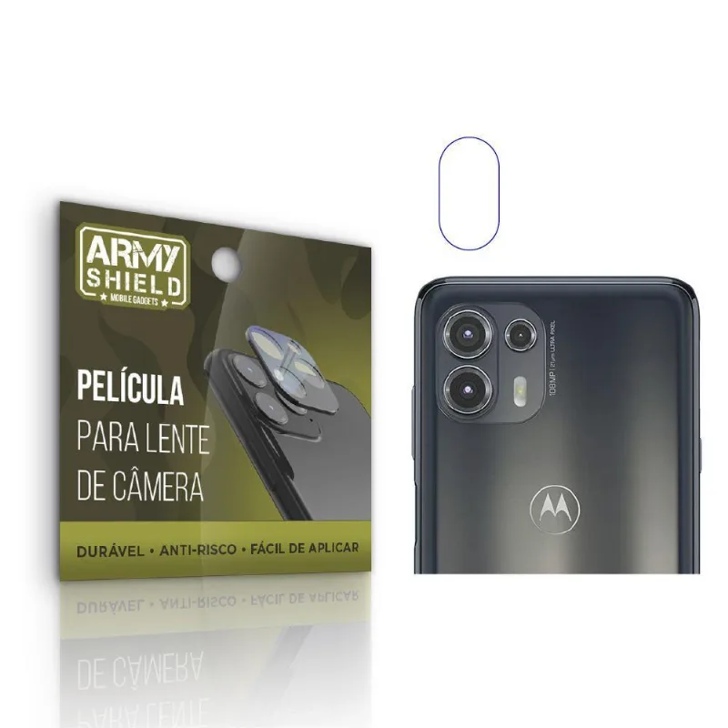 Película De Câmera Moto Edge 20 Lite Anti Risco - Armyshield