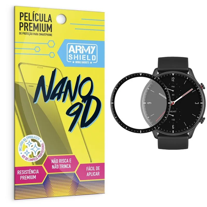 Película Protetora Amazfit gtr 2 Premium Nano 9D - Armyshield