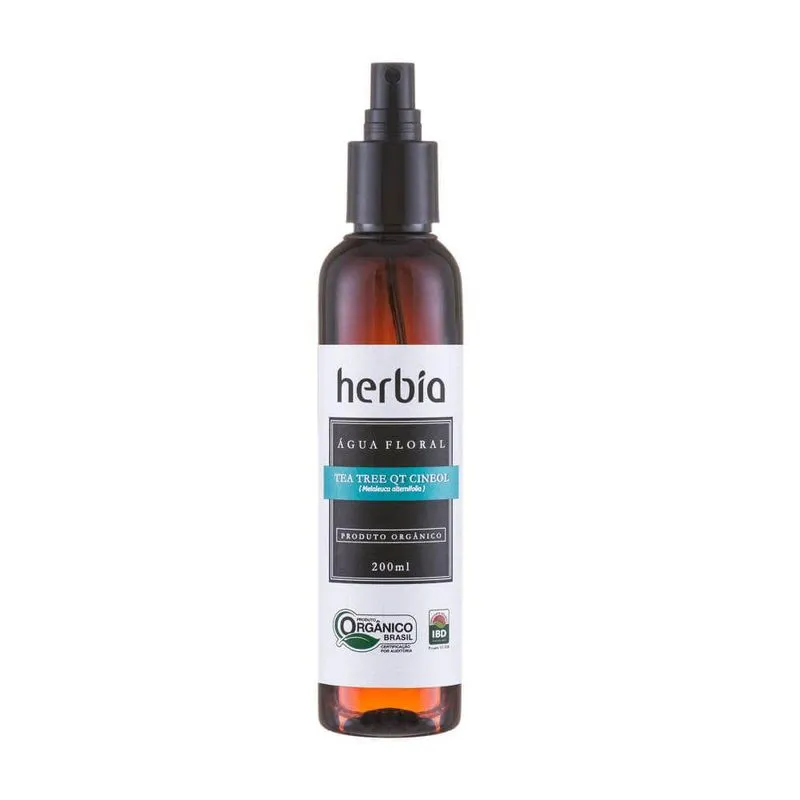Água Floral Orgânica De Tea Tree Qt Cineol 200ml - Herbia