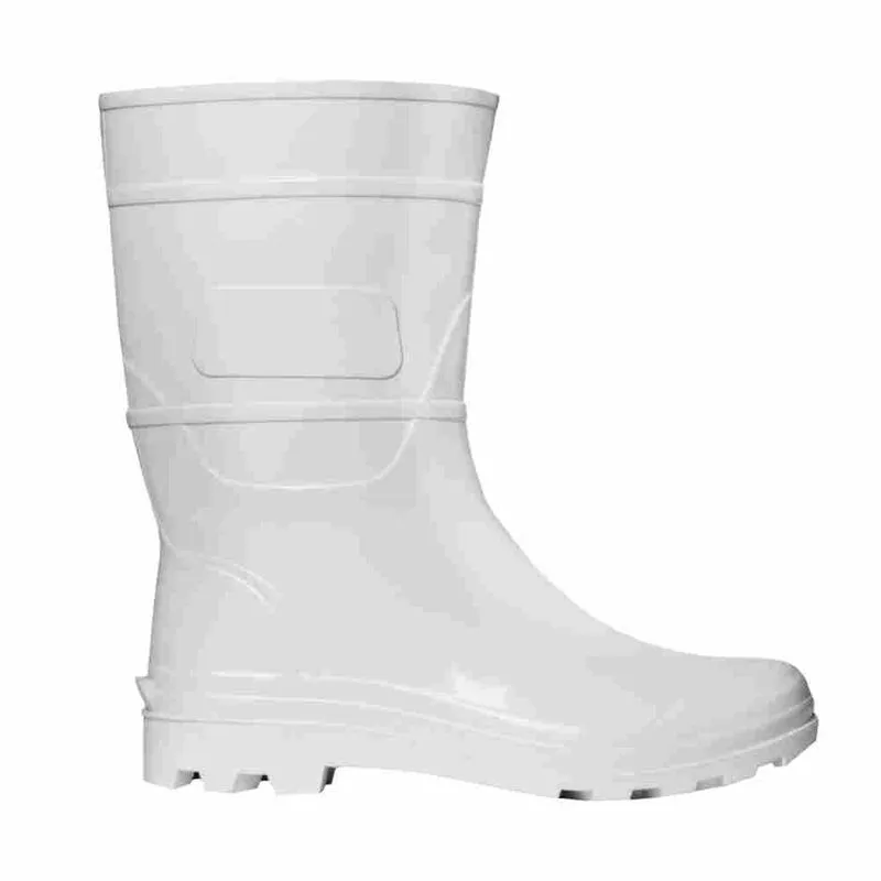 Bota Pvc Cano Medio Branca Cartom N43
