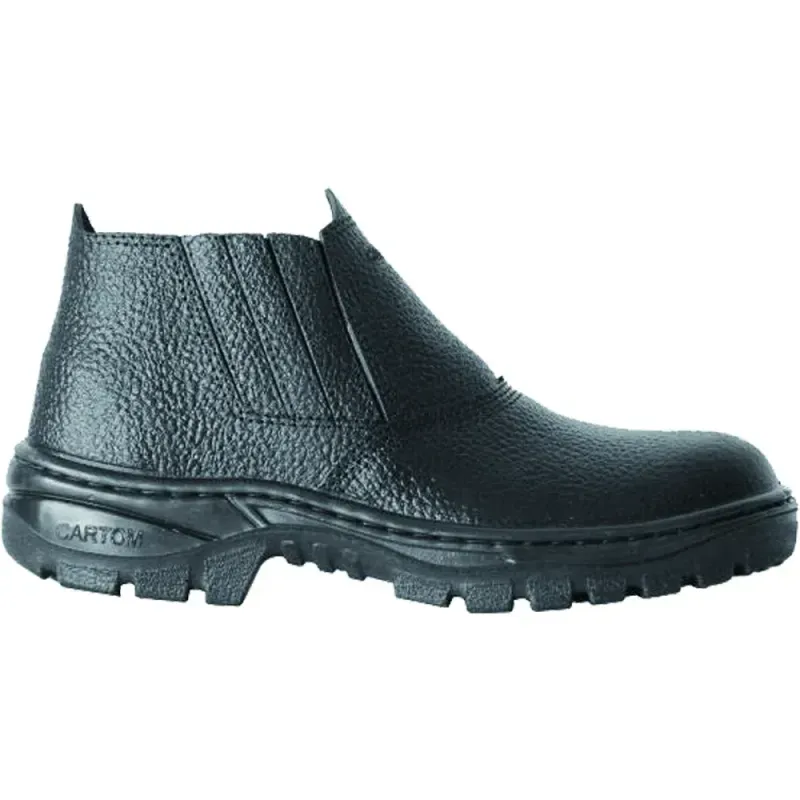 BOTINA DE ELÁSTICO CARTOM CALÇADOS BIQUEIRA AÇO BOTINA ELÁSTICO N44 CARTOM CALÇADOS BIQUEIRA AÇO