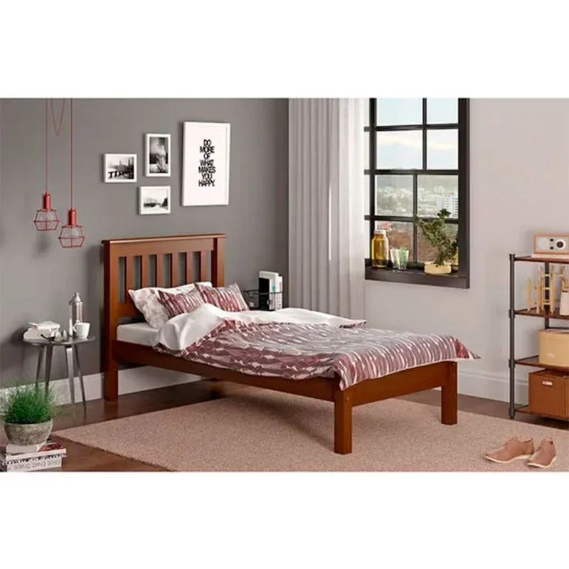 Cama de Solteiro 706EA para Colchão de 88x188 cm Piratini