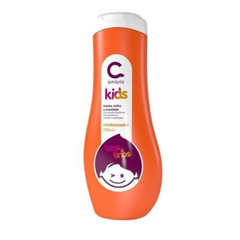 Amavia Kids Condicionador Lisos E Finos Vegano 250ml