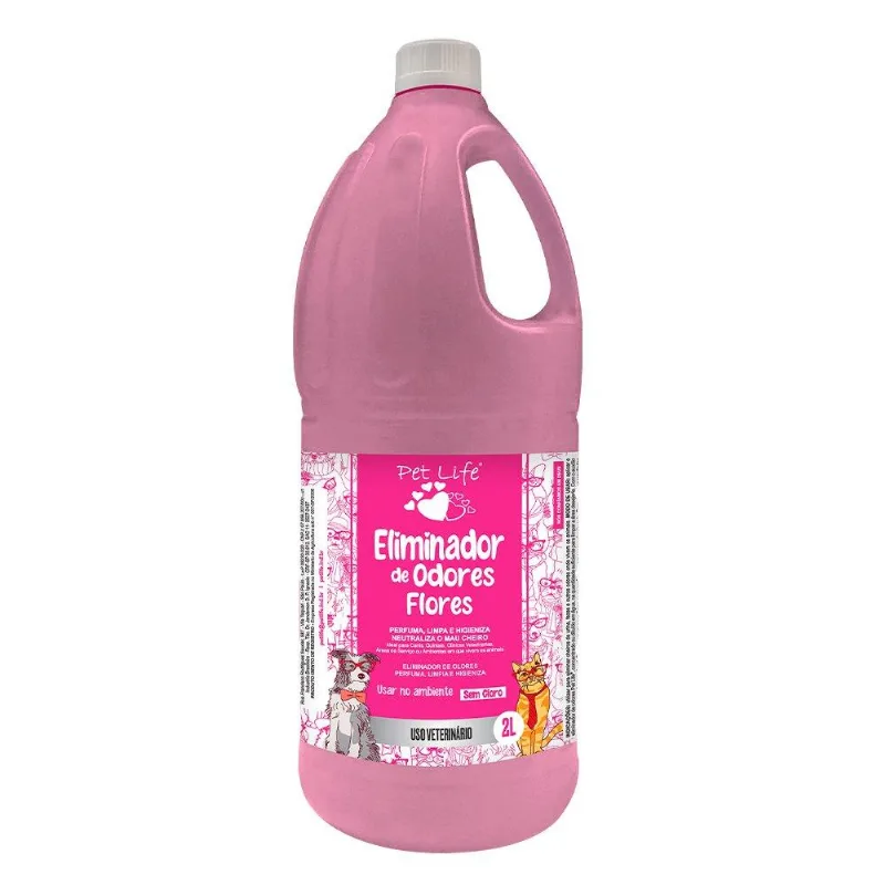 Eliminador de Odor Pet Life Flores - 2 Litros