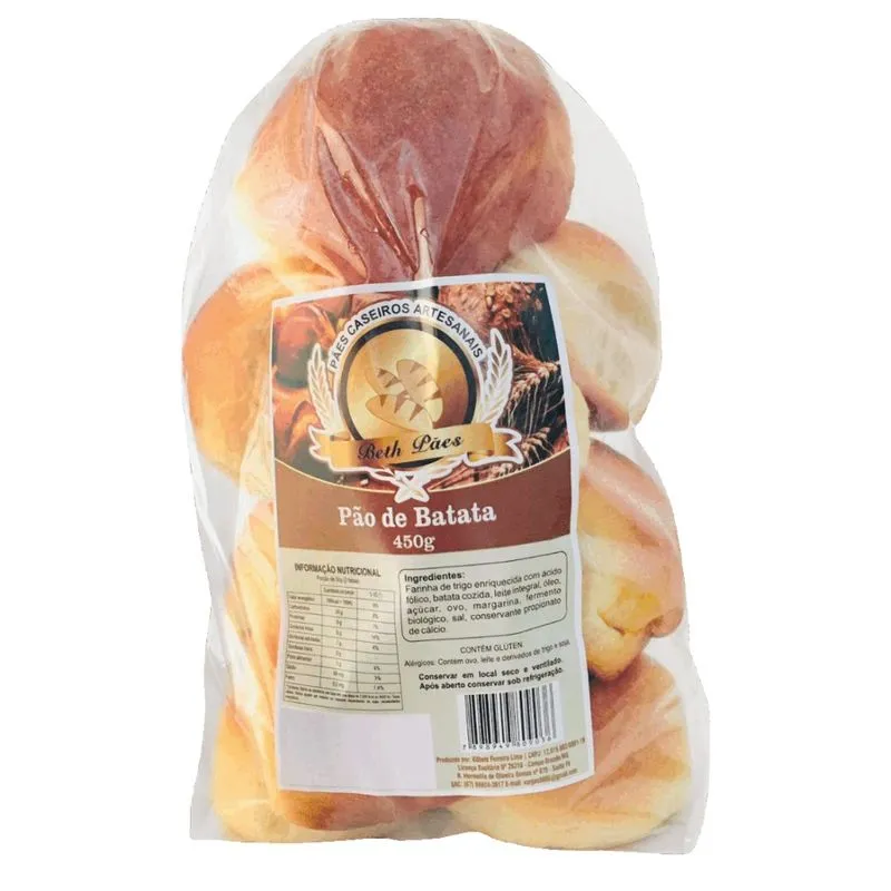 Pão de Batata Beth Pães 400g