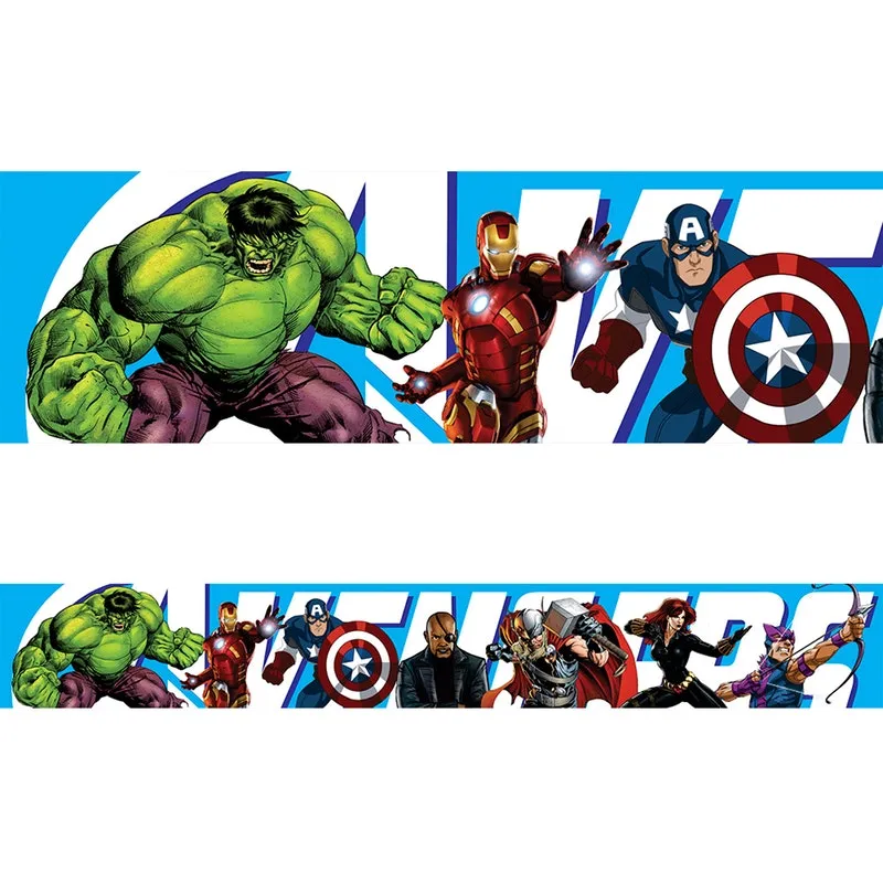 Faixa Decorativa adesiva infantil Vingadores Baby 15m x 15cm