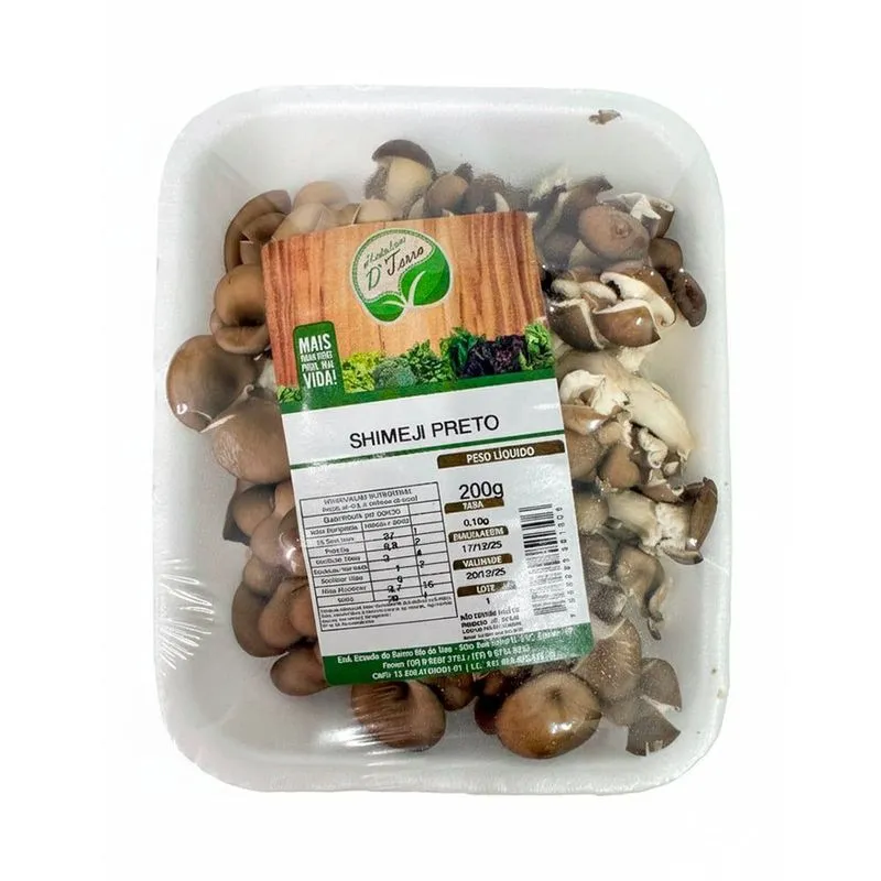 Cogumelo Shimeji Dterra Preto 200g