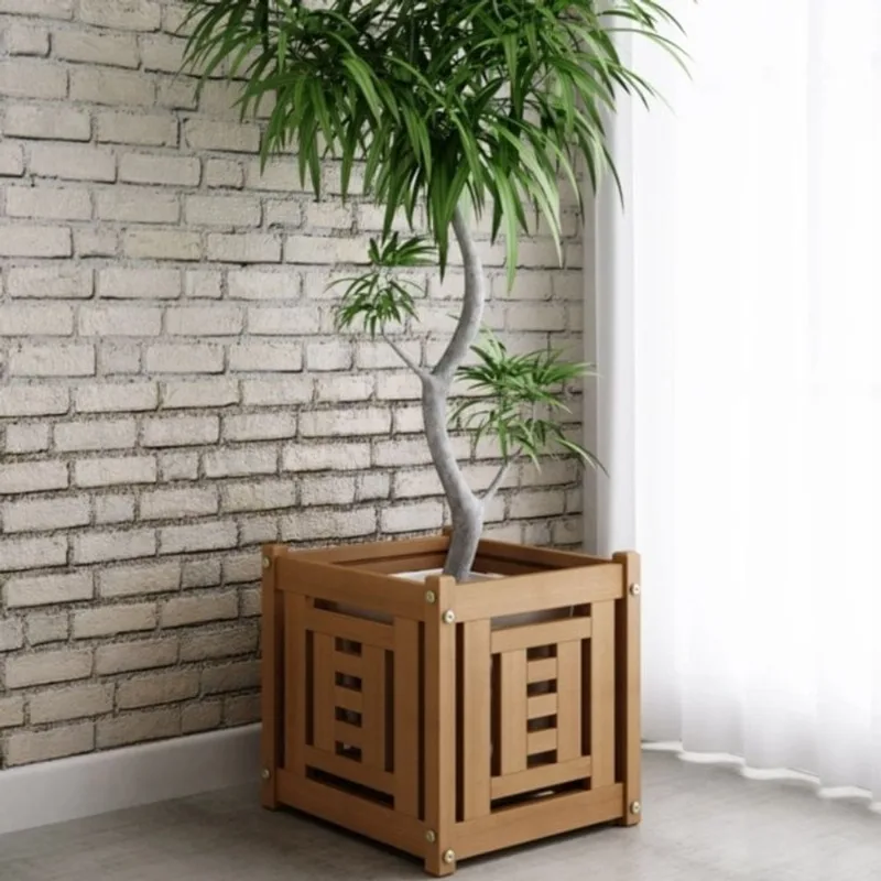 Floreira Echoes 40cmx40cm Jatoba