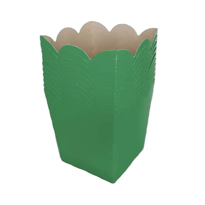 Cachepô Papel Cartão Mini Verde Bandeira 7cm c/10 - NC Toys