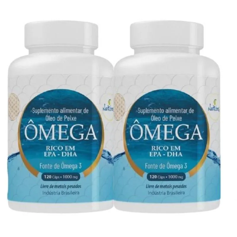 Kit 2 Ômega3 120Caps Cada Epa 720 Mg Dha 480 Mg - Nattubras