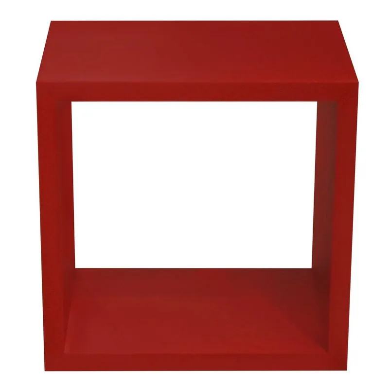 Nicho Modular Retangular 25cmx25cmx17,5cm Laminado Plástico PET G12 Vermelho Tx