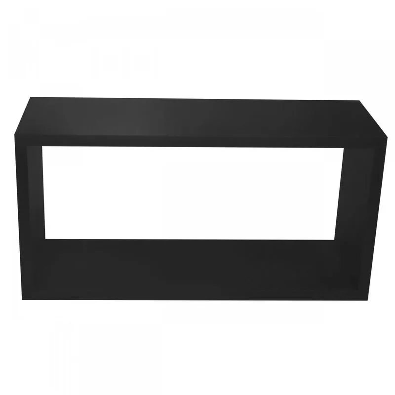 Nicho Modular Retangular 25cmx50cmx17,5cm Laminado Plástico PET G12 Preto Tx