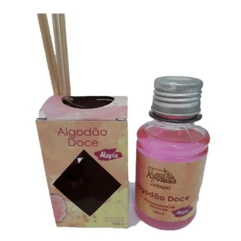 Aromatizador De Ambiente 100ml Algodao Doce Luz Aromas