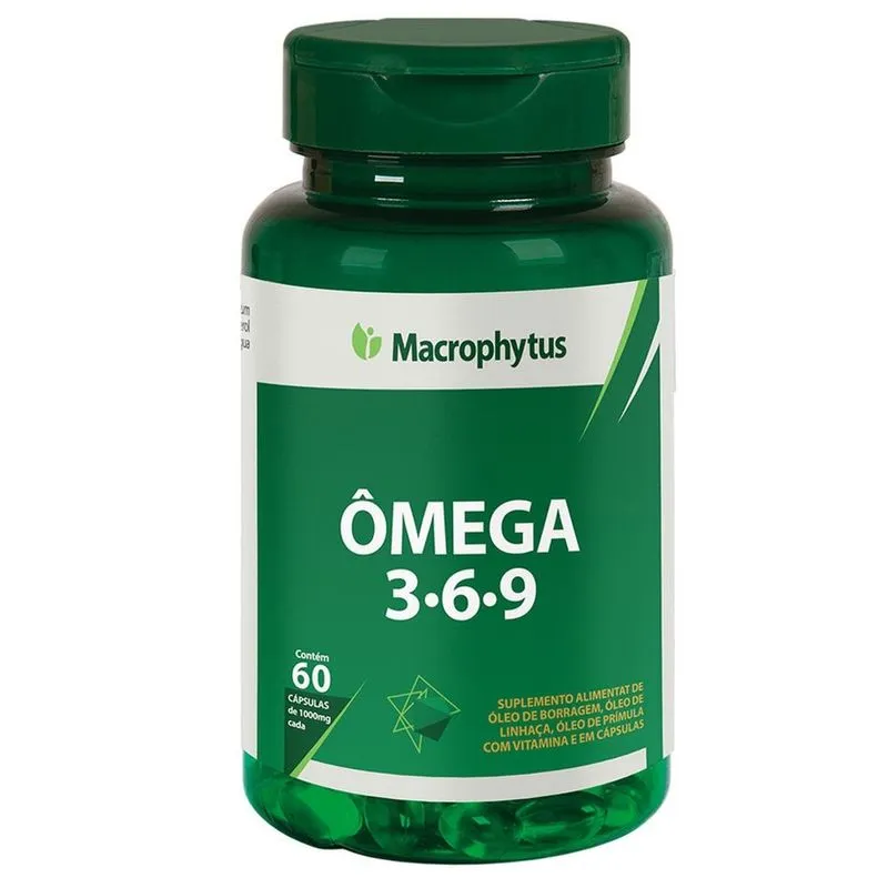 ÔMEGA 3-6-9 1000MG 60CÁPSULAS - colesterol - climatério(menopausa)
