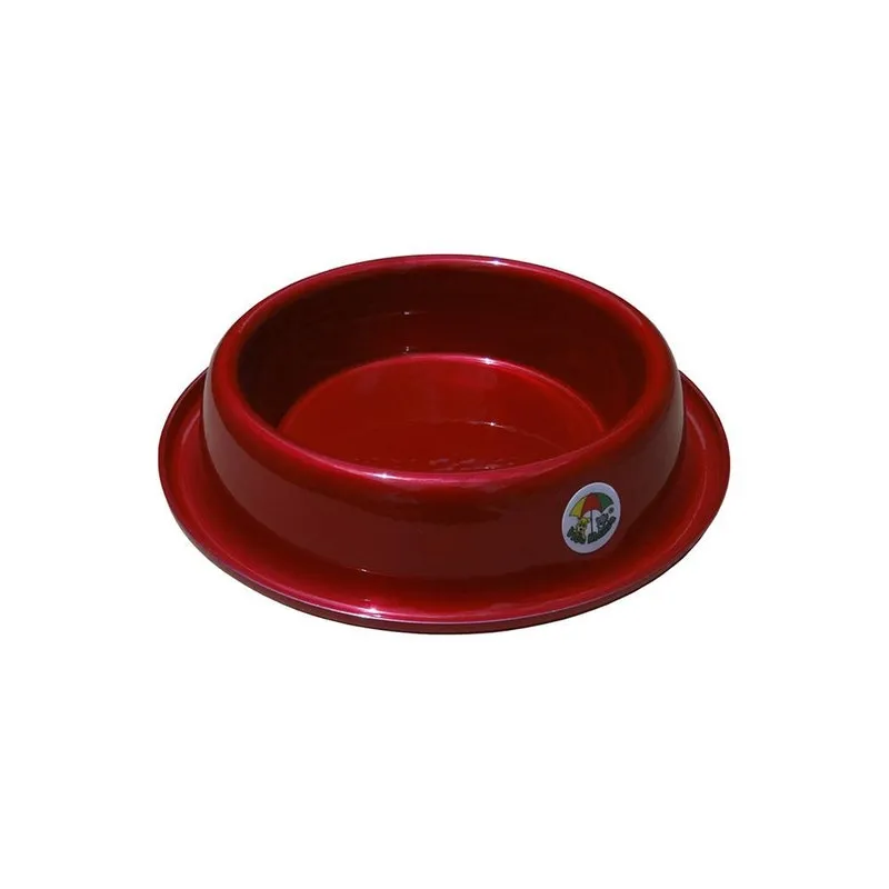 Tigela Vida Mansa Aluminio Vermelho 700Ml