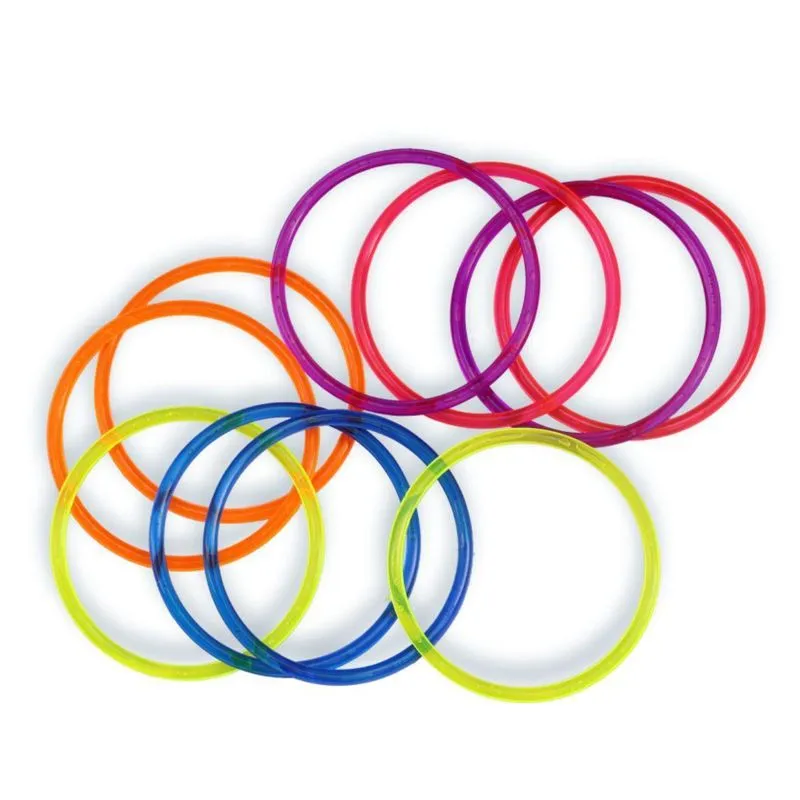 Kit 10 Argola Plástica Colorida Pequena Festa Junina Lançar