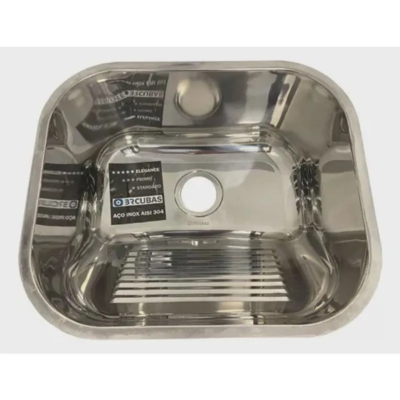 Tanque Inox Brilho 40x34 Tipo Industrial Resitente Moderno