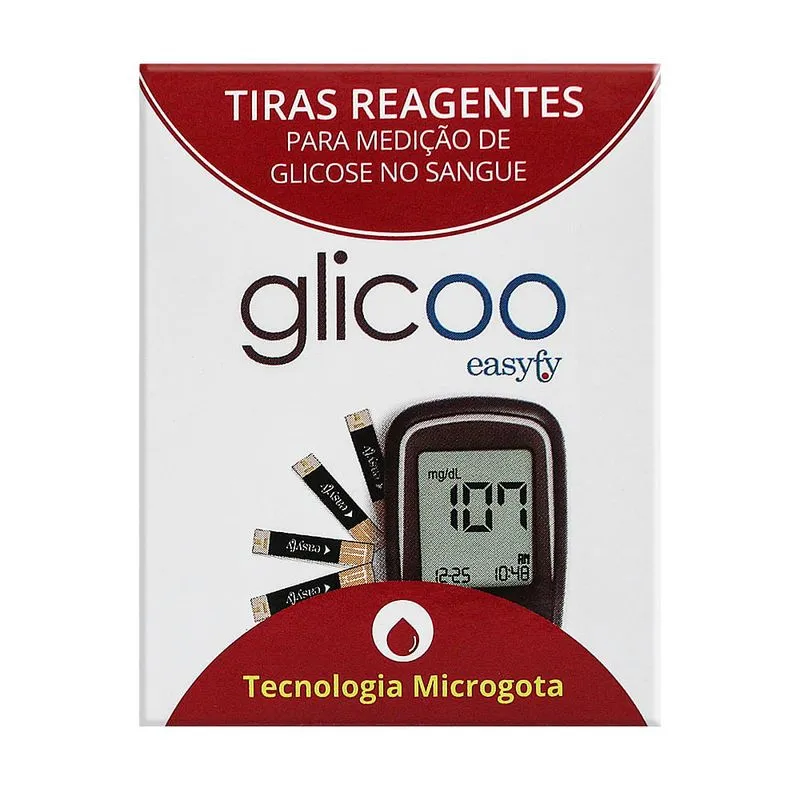 Glicoo Easyfy Tira Teste Com 50 Unidades
