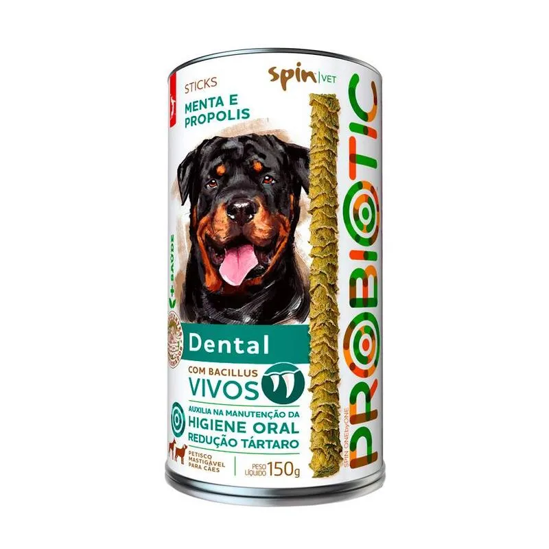 Stick Probiotic SpinPet para Cães Dental 150 g