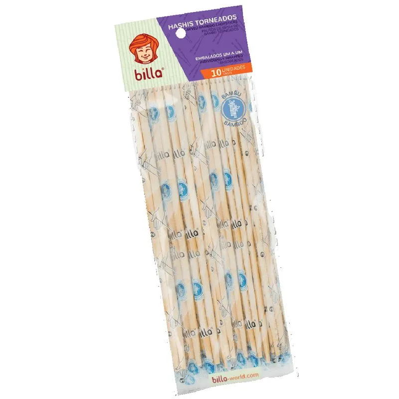 Hashi Bambu Torneado Embalado c/10 - Billa