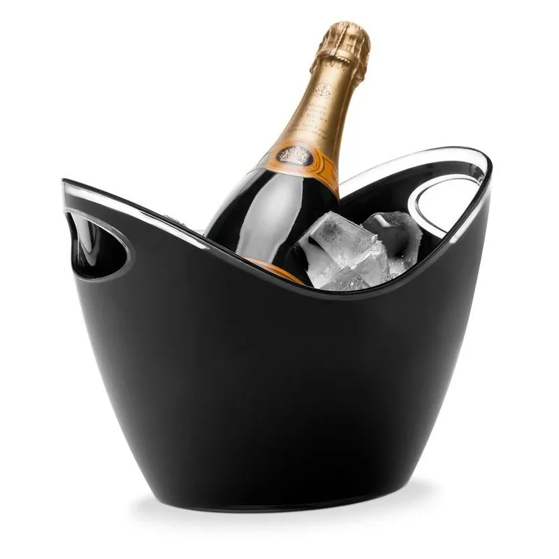 Balde de Gelo Lemann Preto - 4 Litros