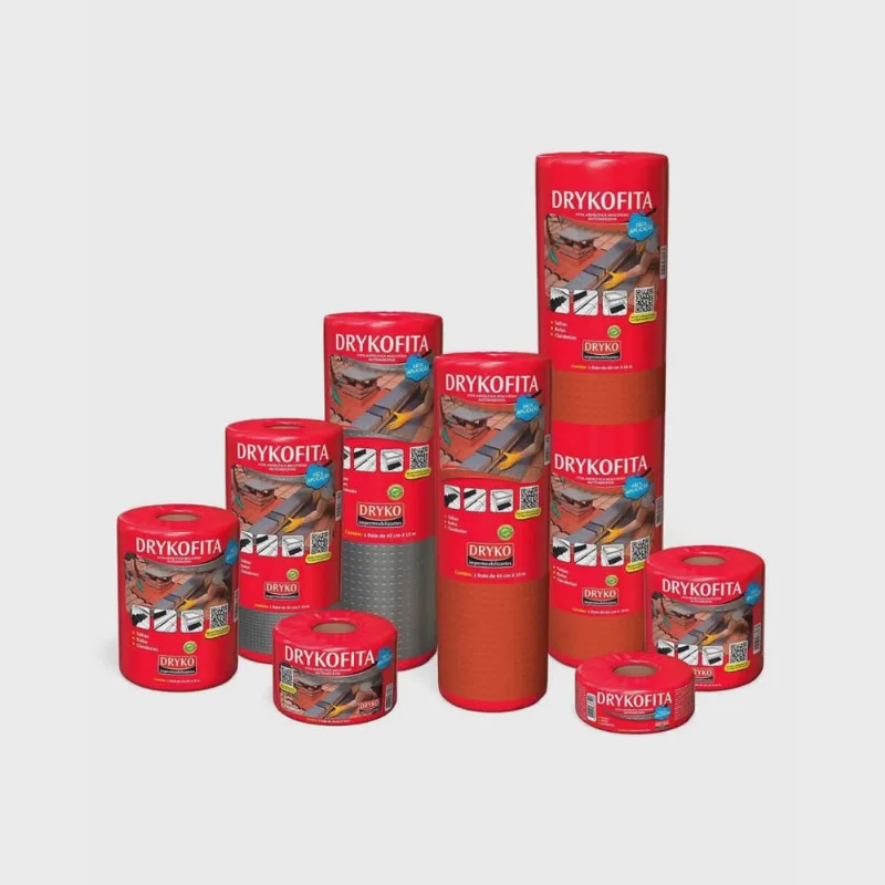 Fita Asfáltica Adesiva 45cmx10mx1mm Terracota FitaDryko Dryko