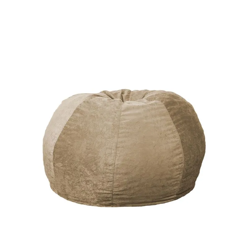 Puff Casal Maçã Confort Capuccino Crush - Tecido Suede - Puff Casal Maçã Confort Capuccino Crush - Tecido Suede