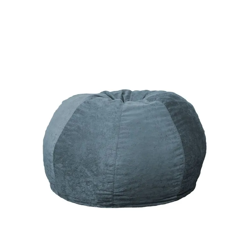 Puff Casal Maçã Confort Blue Crush - Tecido Suede - Puff Casal Maçã Confort Blue Crush - Tecido Suede