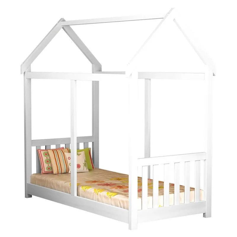 Cama Infantil Casinha Montessoriana Branco - Saraiva
