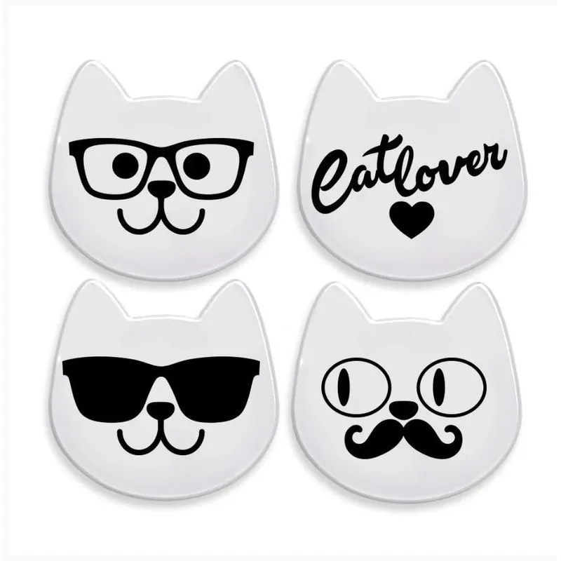 Kit Porta Copos Gatinhos Com 4 Unidades Catmypet