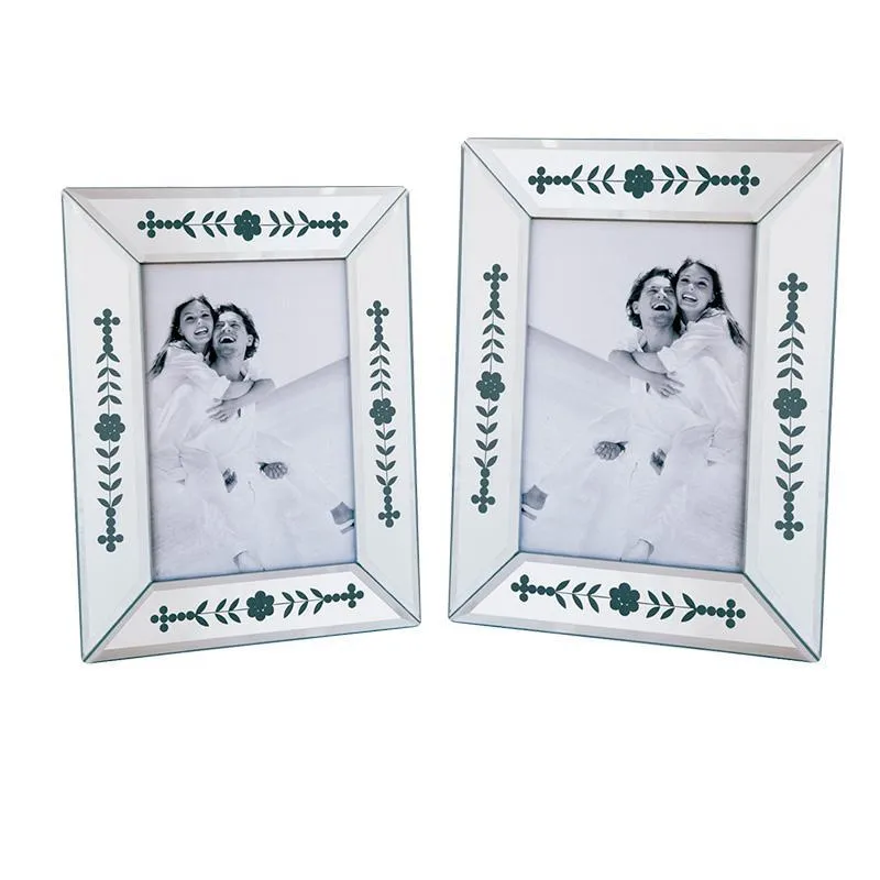 Kit 2 Porta Retrato Espelhado Veneziano 1040