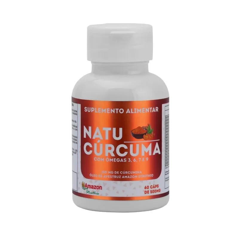 Natu Curcuma 60 Cáps - Amazon Struthio