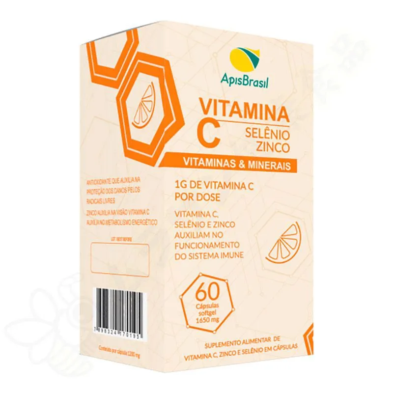 Vitamina C + selênio + zinco