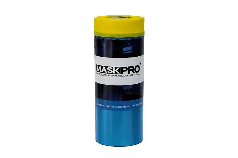 Filme Plástico para Mascaramento c/Fita Crepe 90cm x 20m MaskPro