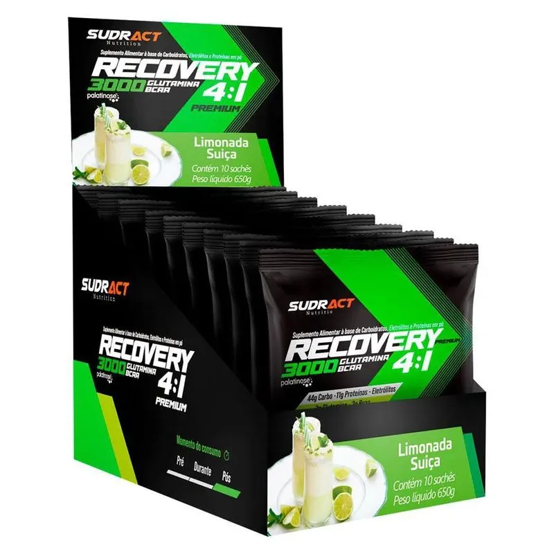 Recovery Premium Sabor Limonada Suiça 10 Sachês 65g Cada