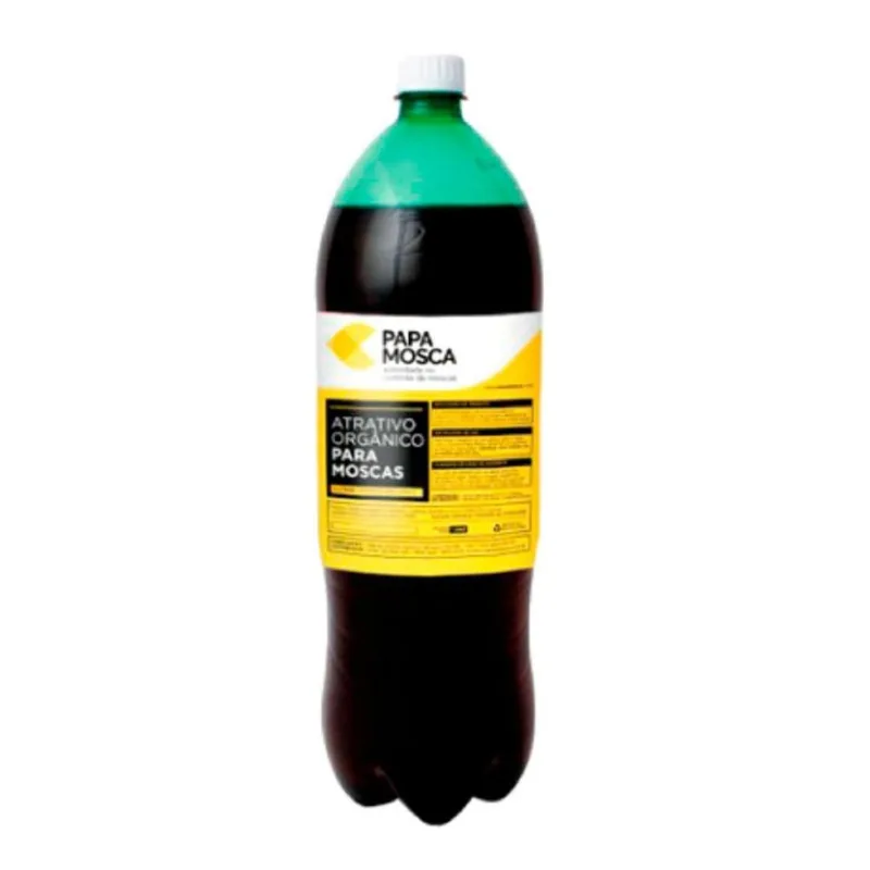 Papa Mosca 1 Refil 2 Litros Isca Organico Atrativo Mosca