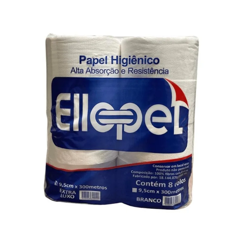 Papel Higienico 8x200 100% Celulose Ellopel