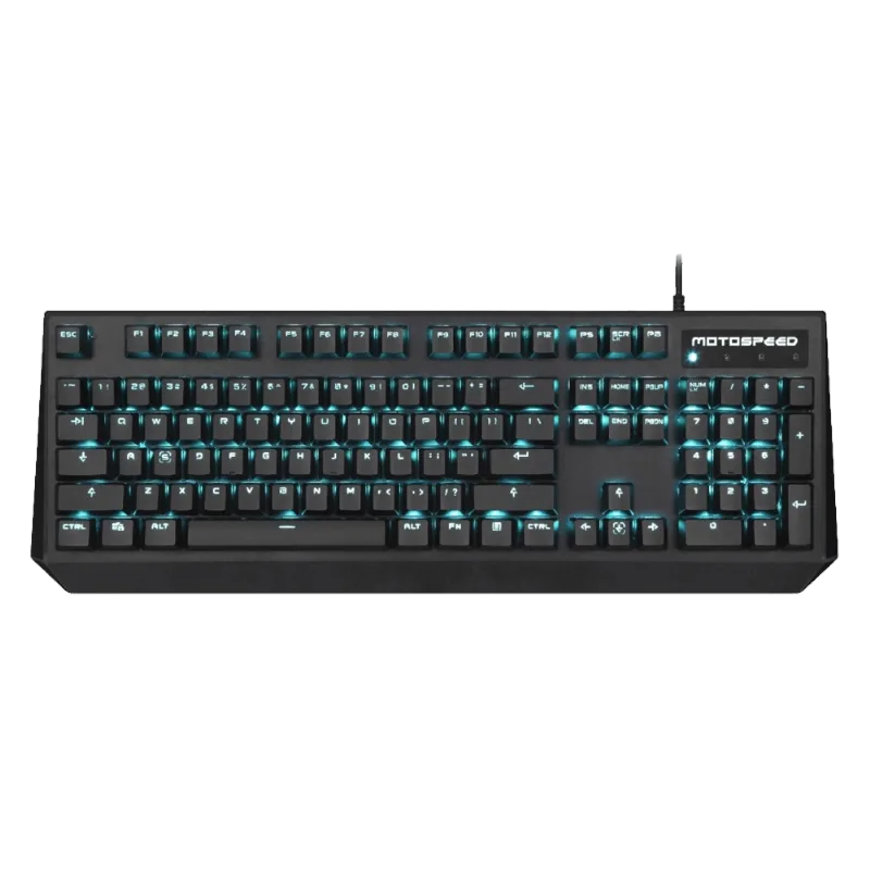 Teclado Mecanico Gamer CK95 Preto Switch Outemu Azul Motospeed